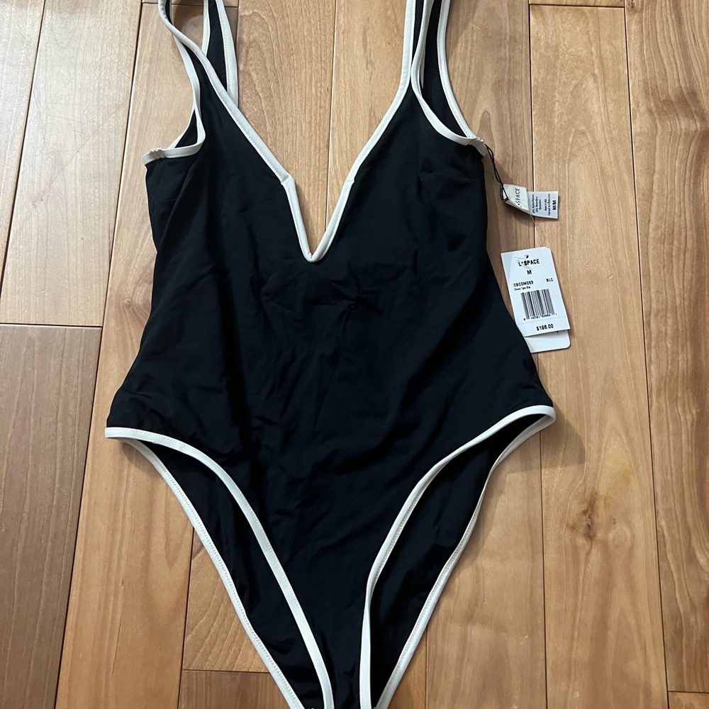 L*Space Black One-Piece Swimsuit